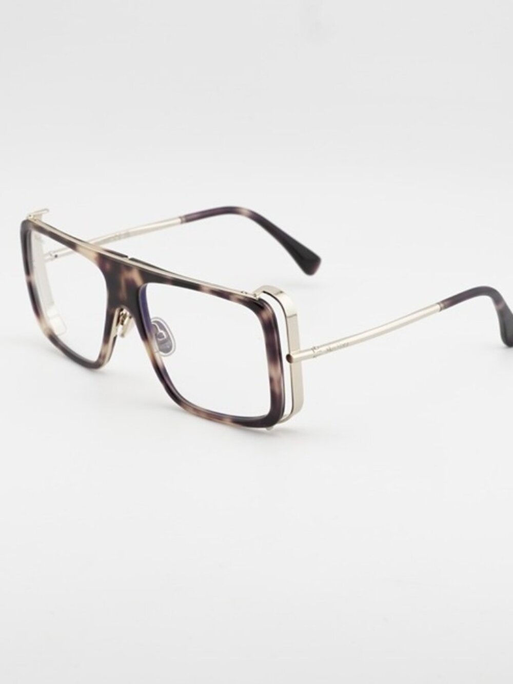 Max Mara MM5172-B 052 Eyeglasses Havana 55mm Aviator Frame, Blue Light Block